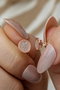 Heliophilia Silver Pendientes de Plata de Ley 925 con Baño de Oro Rosa y Circón